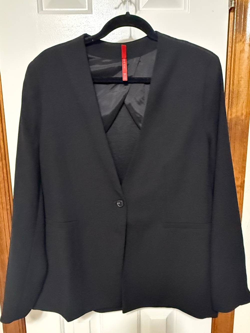 SPANX The Perfect Collarless Blazer in Classic Black|Size M